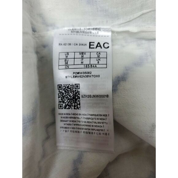 Guess Blue Skirt Set Sz Medium Tribal Print Short Zip Blazer Sz Large Skirt - Picture 10 of 10